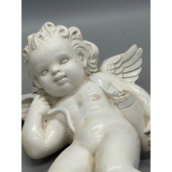 vintage set of 2 Alexander Backer Company figurines Chalkware Cherubs 13" READ - Picture 6 of 11